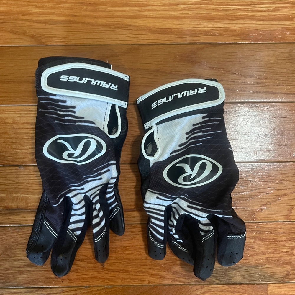 Rawlings Black and White Sports Softball Gloves